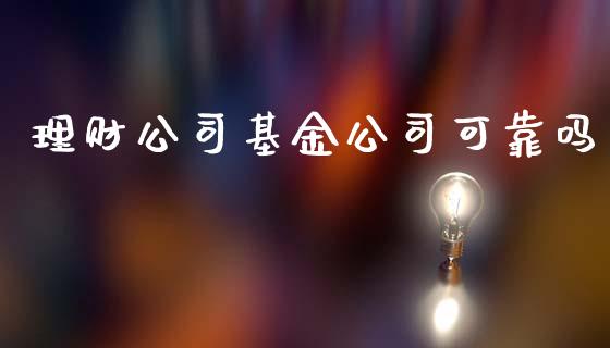 理财公司基金公司可靠吗_https://www.ltsssb.com_国际财经_第1张