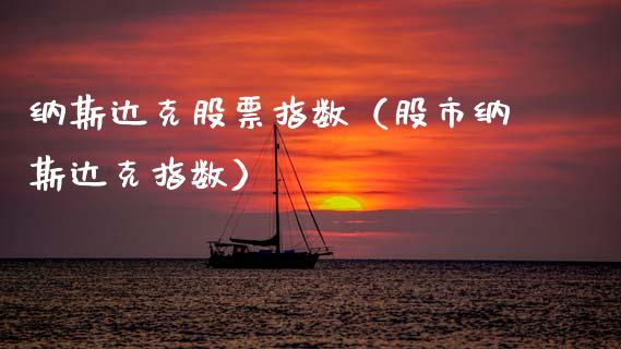 纳斯达克股票指数（股市纳斯达克指数）_https://www.ltsssb.com_新股数据_第1张