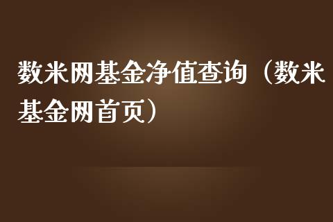 数米网基金净值查询（数米基金网首页）_https://www.ltsssb.com_国际财经_第1张