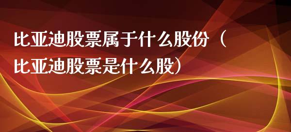 比亚迪股票属于什么股份（比亚迪股票是什么股）_https://www.ltsssb.com_股票理论_第1张