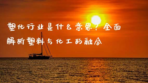 塑化行业是什么意思？全面解析塑料与化工的融合_https://www.ltsssb.com_国际财经_第1张