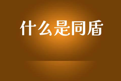 什么是同盾_https://www.ltsssb.com_期货行情_第1张