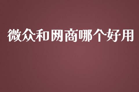 微众和网商哪个好用_https://www.ltsssb.com_新股数据_第1张
