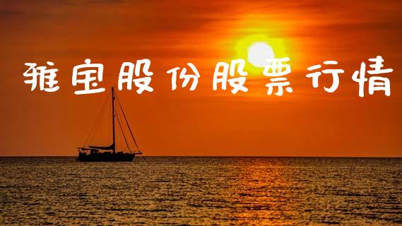 雅宝股份股票行情_https://www.ltsssb.com_股市分析_第1张