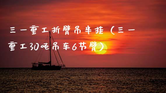 三一重工折臂吊半挂（三一重工30吨吊车6节臂）_https://www.ltsssb.com_新股数据_第1张