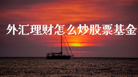 外汇理财怎么炒股票基金_https://www.ltsssb.com_基金频道_第1张