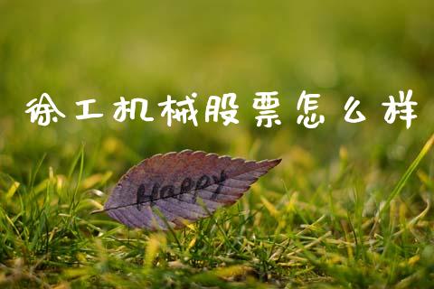 徐工机械股票怎么样_https://www.ltsssb.com_股市分析_第1张