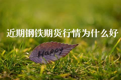 近期钢铁期货行情为什么好_https://www.ltsssb.com_期货行情_第1张