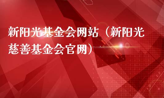 新阳光基金会网站（新阳光慈善基金会官网）_https://www.ltsssb.com_基金频道_第1张