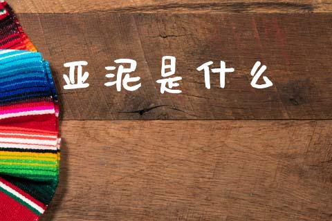 亚泥是什么_https://www.ltsssb.com_新股数据_第1张