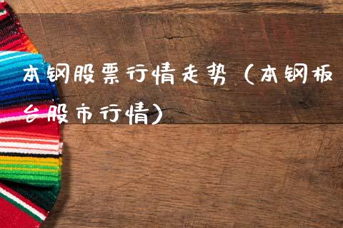 本钢股票行情走势（本钢板台股市行情）_https://www.ltsssb.com_股市分析_第1张