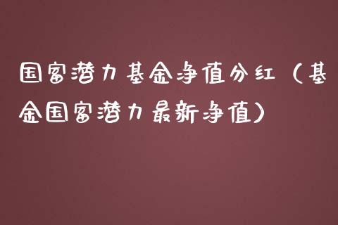 国富潜力基金净值分红（基金国富潜力最新净值）_https://www.ltsssb.com_基金频道_第1张