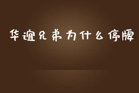 华谊兄弟为什么停牌_https://www.ltsssb.com_国际财经_第1张