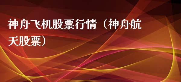 神舟飞机股票行情（神舟航天股票）_https://www.ltsssb.com_股市分析_第1张