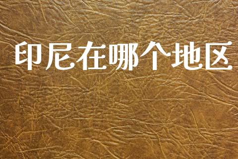 印尼在哪个地区_https://www.ltsssb.com_基金频道_第1张