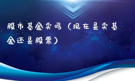 股市基金卖吗（现在是卖基金还是股票）_https://www.ltsssb.com_基金频道_第1张