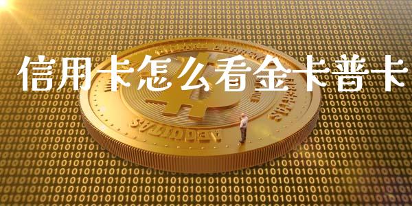 信用卡怎么看金卡普卡_https://www.ltsssb.com_国际财经_第1张