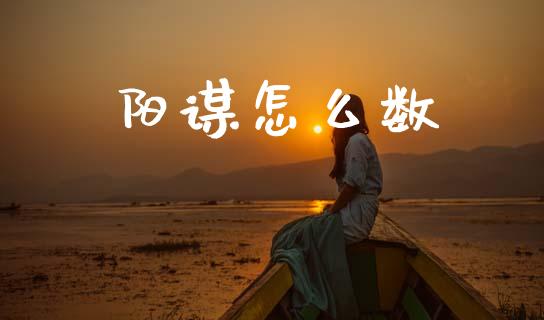 阳谋怎么数_https://www.ltsssb.com_新股数据_第1张