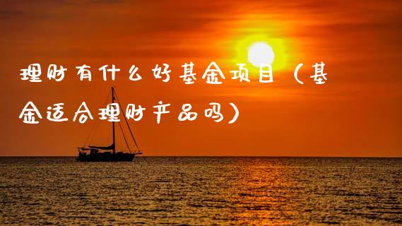 理财有什么好基金项目（基金适合理财产品吗）_https://www.ltsssb.com_基金频道_第1张