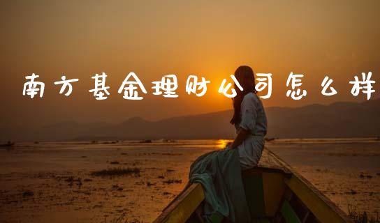 南方基金理财公司怎么样_https://www.ltsssb.com_基金频道_第1张