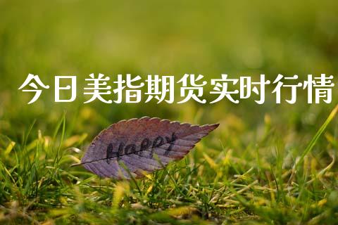 今日美指期货实时行情_https://www.ltsssb.com_期货密码_第1张