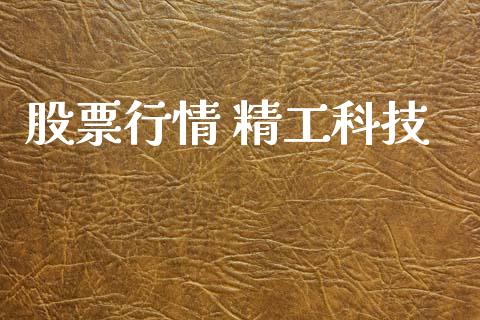 股票行情 精工科技_https://www.ltsssb.com_股市分析_第1张