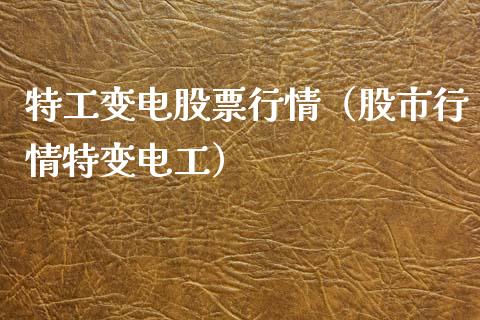 特工变电股票行情（股市行情特变电工）_https://www.ltsssb.com_新股数据_第1张