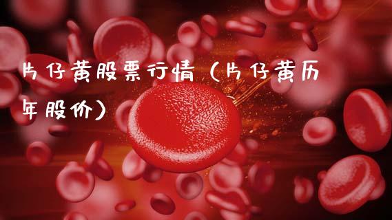 片仔黄股票行情（片仔黄历年股价）_https://www.ltsssb.com_股市分析_第1张
