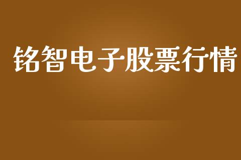 铭智电子股票行情_https://www.ltsssb.com_股市分析_第1张