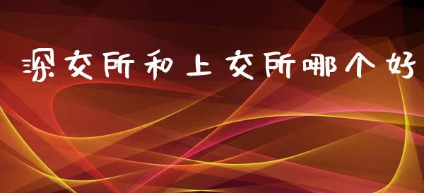 深交所和上交所哪个好_https://www.ltsssb.com_国际财经_第1张