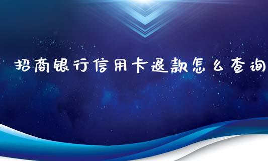 招商银行信用卡退款怎么查询_https://www.ltsssb.com_基金频道_第1张