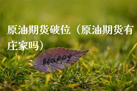 原油期货破位（原油期货有庄家吗）_https://www.ltsssb.com_期货密码_第1张