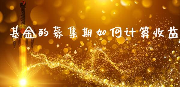 基金的募集期如何计算收益_https://www.ltsssb.com_期货在线_第1张