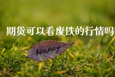 期货可以看废铁的行情吗_https://www.ltsssb.com_期货密码_第1张