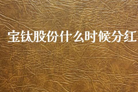 宝钛股份什么时候分红_https://www.ltsssb.com_国际财经_第1张