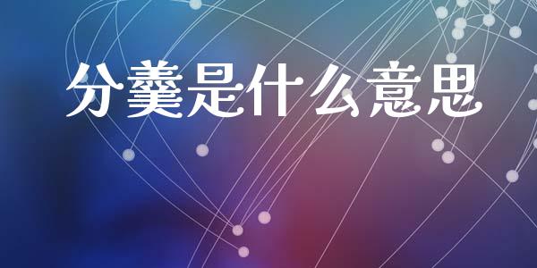 分羹是什么意思_https://www.ltsssb.com_国际财经_第1张