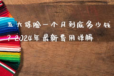 五大保险一个月到底多少钱？2024年最新费用详解_https://www.ltsssb.com_国际财经_第1张