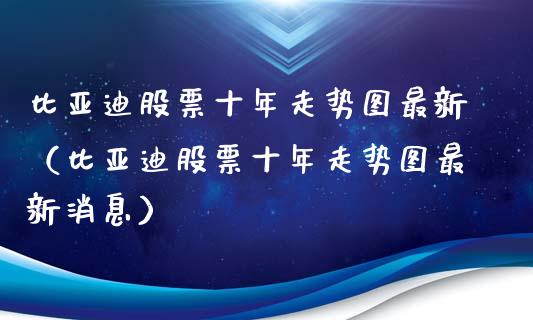 比亚迪股票十年走势图最新（比亚迪股票十年走势图最新消息）_https://www.ltsssb.com_股市分析_第1张