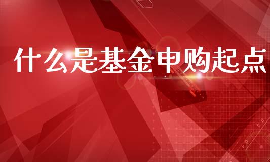 什么是基金申购起点_https://www.ltsssb.com_新股数据_第1张