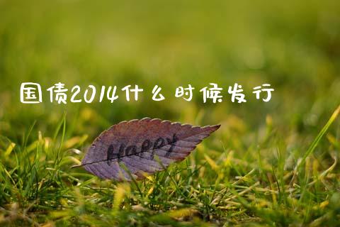 国债2014什么时候发行_https://www.ltsssb.com_期货在线_第1张