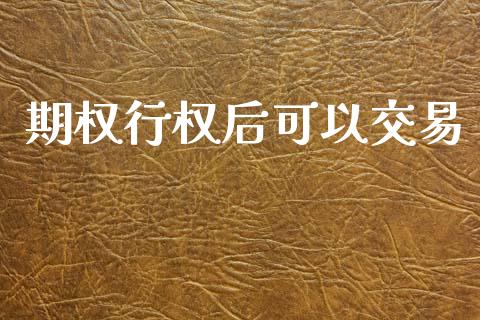 期权行权后可以交易_https://www.ltsssb.com_新股数据_第1张