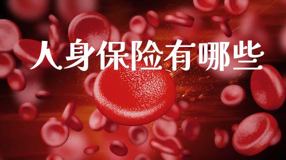 人身保险有哪些_https://www.ltsssb.com_期货在线_第1张
