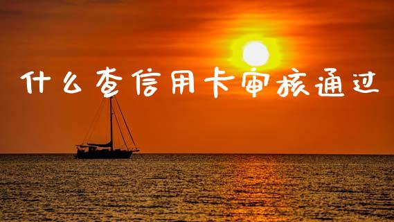 什么查信用卡审核通过_https://www.ltsssb.com_期货在线_第1张