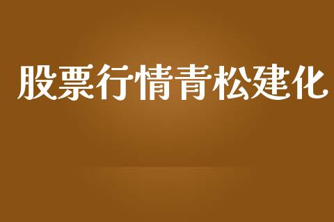股票行情青松建化_https://www.ltsssb.com_股市分析_第1张