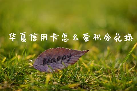 华夏信用卡怎么查积分兑换_https://www.ltsssb.com_期货在线_第1张