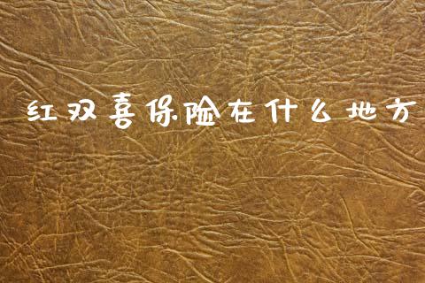 红双喜保险在什么地方_https://www.ltsssb.com_期货在线_第1张