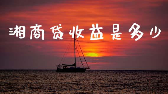湘商贷收益是多少_https://www.ltsssb.com_期货在线_第1张
