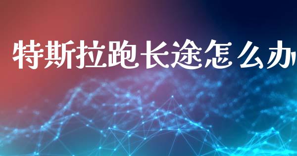 特斯拉跑长途怎么办_https://www.ltsssb.com_期货密码_第1张