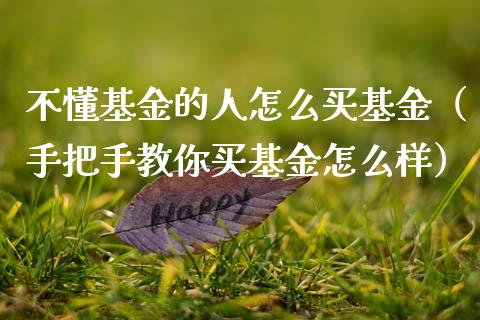 不懂基金的人怎么买基金（手把手教你买基金怎么样）_https://www.ltsssb.com_国际财经_第1张