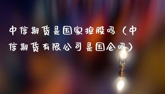 中信期货是国家控股吗（中信期货有限公司是国企吗）_https://www.ltsssb.com_期货密码_第1张